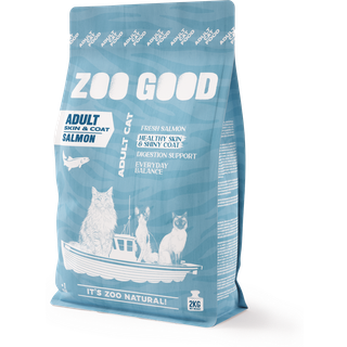 ZOO GOOD Cat Adult Skin & Coat Grain Free Fish - 2 kg
