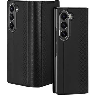 Samsung Galaxy Z Fold6 DUX DUCIS Bril Series Læder Flip Cover - Sort