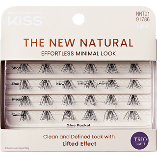 KISS The New Natural Effortless Minimal Look Klyngevipper uden knuder Trio 01 24 stk. - 24 stk.