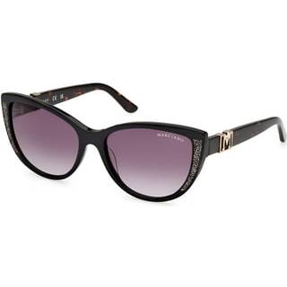 Guess by Marciano Kvinde GM00011 05B Solbriller Acetat Sort Røg Cat Eye Normal
