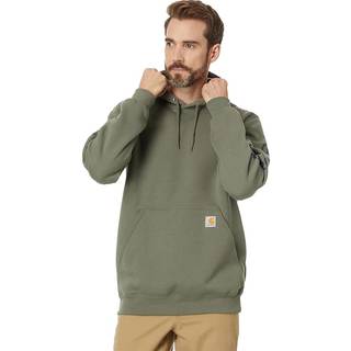 Carhartt Sleeve Logo Hooded Sweatshirt Hoodie Herrer størrelse L farve olivengrøn