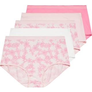 Yours Curve Yours Curve Pink Full Briefs 5 Pack