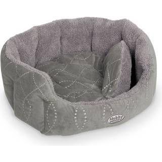 Komfortseng "Ceno" oval - Grey - 86 x 70 x 24 cm