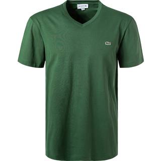 LACOSTE Herren V-Shirt grün - grün