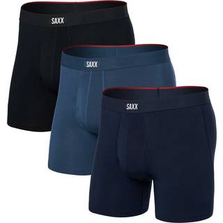 Saxx Vibe Xtra Boxer Brief Fly 3-Pack Syntetisk undertøj Herrer størrelse XL farve blå