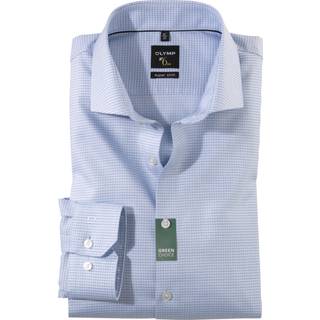 OLYMP Herren Hemd blau gemustert Slim Fit