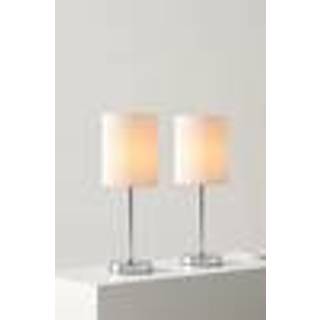 SETH PLISSÉ bordlampe 2-pak - Hvid