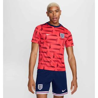 England Academy Pro Nike Dri-FIT-Pre-Match-fodboldtrøje med korte ærmer til mænd - rød - XL