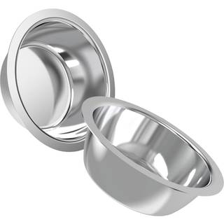 AveryDay 24 ounce rustfrit st?l hunde sk?le indstillet til h?vet fodringsstationspakke med 2 udskiftning 3 kopper metal hunde k?ledyr katte mad o