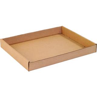 Box USA Storage Bakays 15 """" L X 12 """" W X 1,75 """" H 50-Pack | Bølgepap papkassebakke til pakning af bevægelse og opbevaring