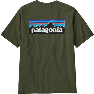 Patagonia P-6 Logo Responsibili T-shirt - S - torrey pine green