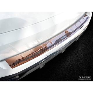 Læssekantbeskytter - BMW X5 (G05) (modeller med M-Sport pakken) 2018-> Rustfrit Stål - Blank Kobber m. Kobber Carbon - &#39;Performance&#39; design