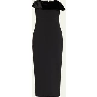 Roland Mouret CrÃªpe bustier dress - black - XL