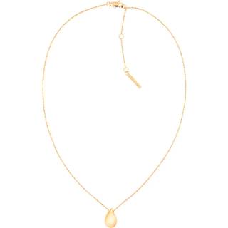 Calvin Klein SCULPTURED DROPS Halskæde 18 kt. Forgyldt Rustfrit Stål 35000084 - Dame - Gold