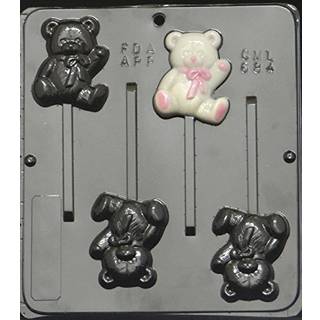 Candy Molds N More Teddy Bear Lollipop Chocolate Candy Mold Baby Shower 684