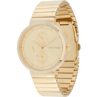 Multifunction Link Bracelet Watch - Gold - One Size