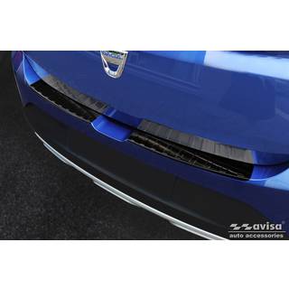 Læssekantbeskytter - Dacia  Sandero III hatchback 5-Dørs 2020-> Rustfrit Stål - Sort Børstet Stål