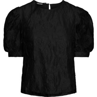 Pieces Pcnala 2/4 JAQUARD TOP JAQUARD Black XL