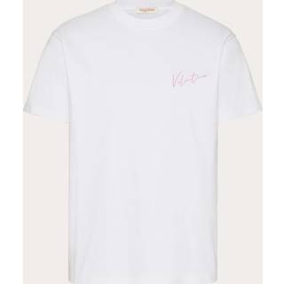 Valentino Logo cotton jersey T-shirt - white - EU 50