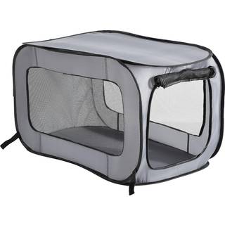 Beatrice Home Fashions Brbar sammenklappelig Pop Up Kennel Rejse Katte- og Hundebur 40"""" L x 27"""" B x 27"""" H Gr