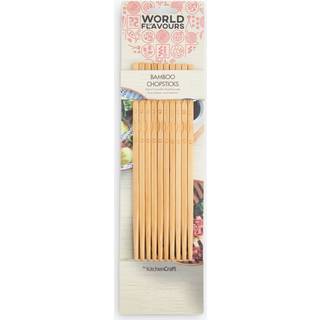 Sæt med kinesiske spisepinde, 5 par, bambus - Kitchen Craft