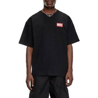 Diesel T Box Lab Logo T Shirt Black
