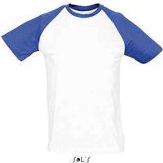 SOL´S L140 T-shirts White / Royal Blue XL