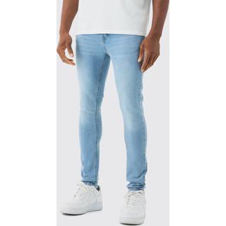 Mens Super Skinny Stretch Jean In Light Blue