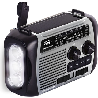 Trevi RA 7F30 BT nødradio med solcelle powerbank og lygte (1.200 mAh)