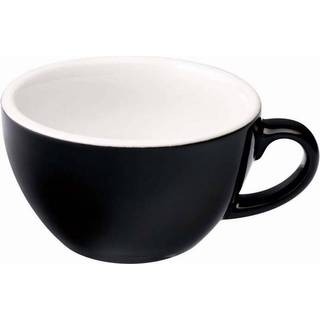 Loveramics Egg flat white kop 150ml - Black