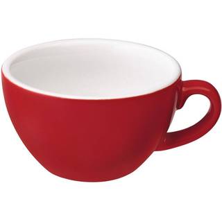 Loveramics Egg flat white kop 150ml - Red