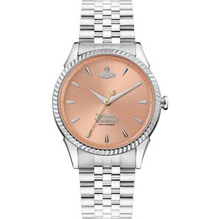 Vivienne Westwood Seymour Quartz Pink Dial Steel Strap Ladies Watch VV240PHSL