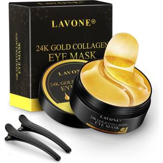 LAVONE EYE MASK-30 PAR 24K Guld under øjenplaster Skinplejeprodukter-øje Masker hudpleje til mørke cirkler og puffiness reducerer rynker med øjen