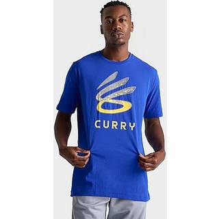 Curry Logo Trend Men's T-Shirt Royal / White / Taxi L