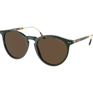 Ralph Lauren Mand RL8181P 614053 Solbriller Acetat Grøn Brun Pantos Normal Anti -Reflex