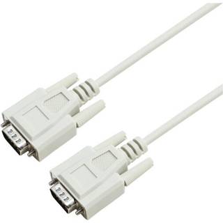 Eletra RS232 DB9 M 1M kabel, grå ➞ På lager - klar til levering
