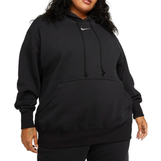 Oversized Nike Sportswear Phoenix Fleece-pullover-hættetrøje til kvinder (plus size) - sort - 3X