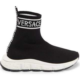Versace Kids Logo sock sneakers - black - EU 32