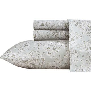Wrangler - Twin Sheet Set Silky & Lightweight Bedding Set Paisley Home Decor Oeko -Tex Certified (Prairieland Paisley Green Twin)