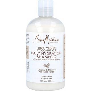 Shea Moisture 100% Virgin Coconut Oil Fugtgivende shampoo 384 ml - 384 ml