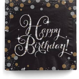 Servietten Happy Birthday Glamour 16 St.
