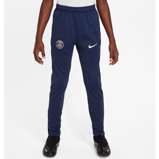 Maskinstrikkede Paris Saint-Germain Academy Pro-Nike Dri-FIT-fodboldbukser til større børn - blå