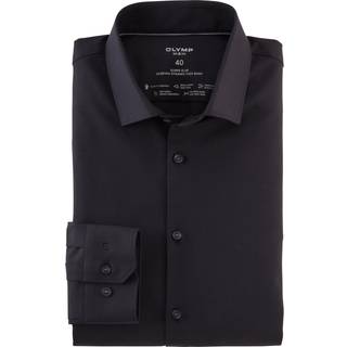 OLYMP Herren Hemd schwarz Slim Fit