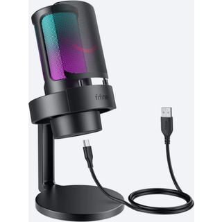 Fifine AMPLIGAME A8 Plus RGB USB Gaming Mikrofon med 4 polære mønstre (PC/PS4