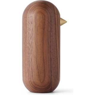 Normann Copenhagen Little Bird figur valnød 13,5 cm