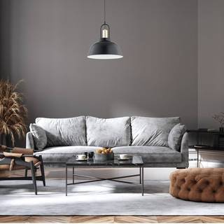Hængelampe Mirave Alfa, dæmpbar, Sort, Stue/spisestue, Metal, Moderne
