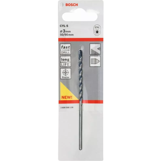 Bosch Betonbor Cyl5 3x90mm - 2608588136 ✓ På lager - klar til levering og afhentning