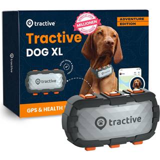 Tractive GPS Dog XL - GPS & Bluetooth Tracker til Hund - Adventure Edition - Grå.