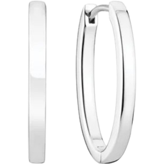 Ellisse Pianura Piccolo Øreringe, Silver