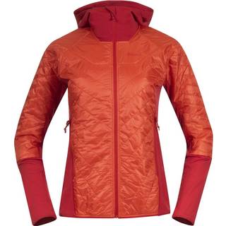Cecilie Light Insulated Hybrid Jacket W Energy Red/Red Leaf (XS)